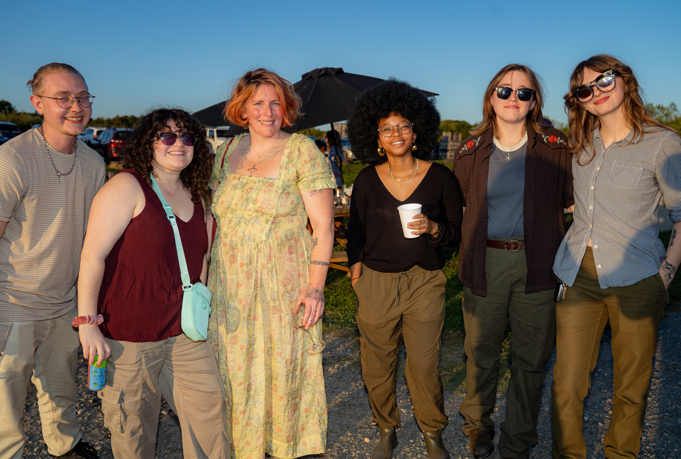 Group of BardBac students standing outside